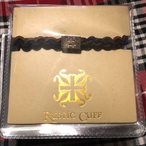 Brown/Black/Gold Rustic Cuff hairtie